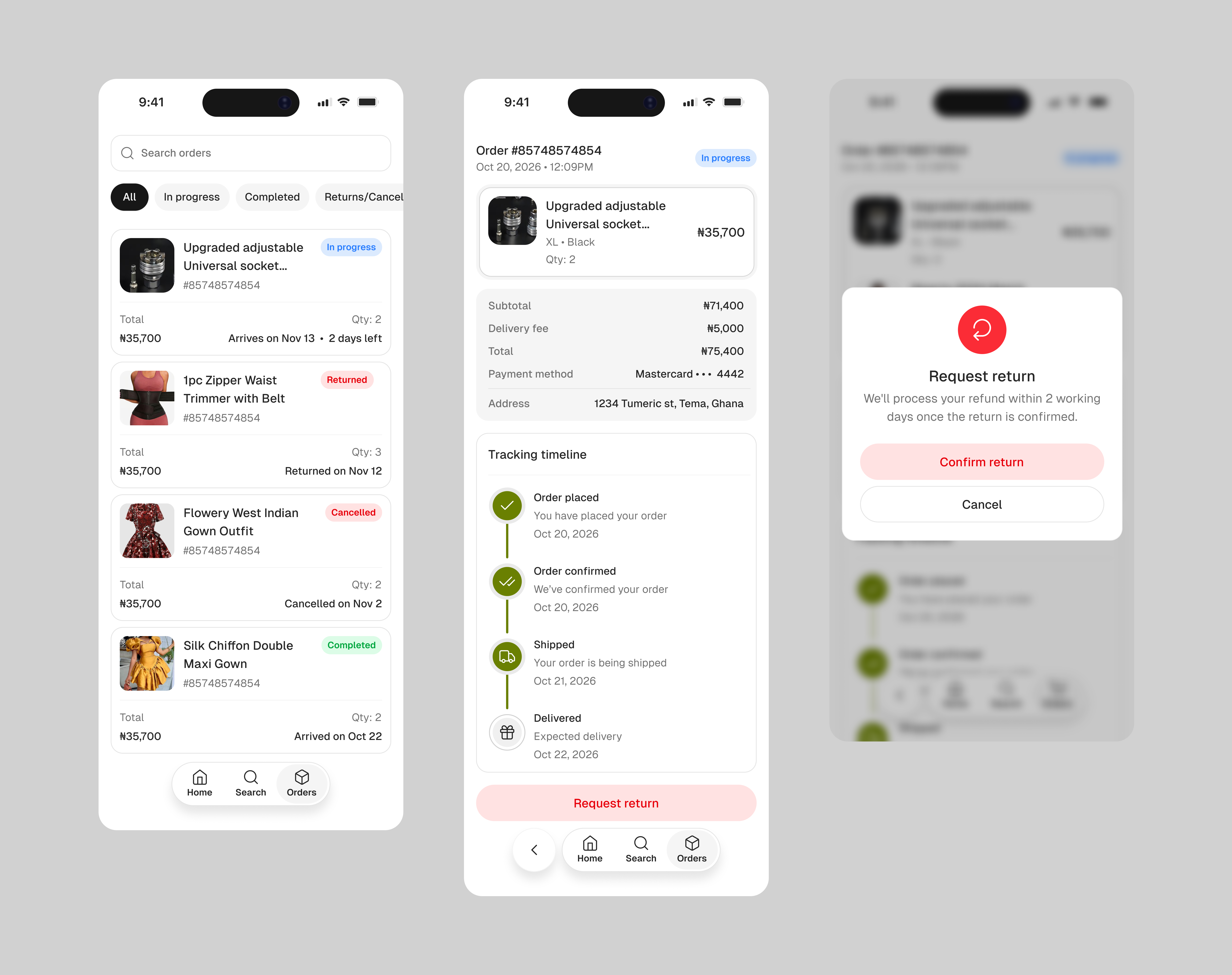Kaycart order management